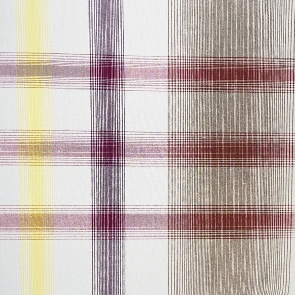 Beekman 1802 Lockport King Shams Tawny Plaid Pair Set of Two Cotton New NWT - Picture 2 of 7